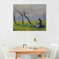 thumbnail image 2 of Nawypu  Canvas Print Wall Art An Orchard in Spring Claude Monet Nature Illustrations Fine Art Decorative Landscape Multicolor Wilderness Rustic for Living Room, Bedroom, Office, 2 of 4