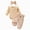 R001-Beige, variant on NOLDARES Newborn Baby Girl Clothes Infant Romper Fall Winter Outfits Gifts for Girls Cute Bell Bottoms Pant Sets 3Pc(Light Green,12-18 M)