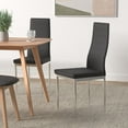 thumbnail image 2 of Best Master Furniture Trina Modern Living Parson Chairs, Set of 2, Black, 2 of 3