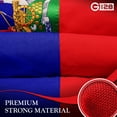 thumbnail image 4 of G128 Combo Pack: American USA Flag 6x10 Ft & Haiti Flag 6x10 Ft, Both Embroidered SPUN Polyester, Indoor/Outdoor, Brass Grommets, 4 of 9