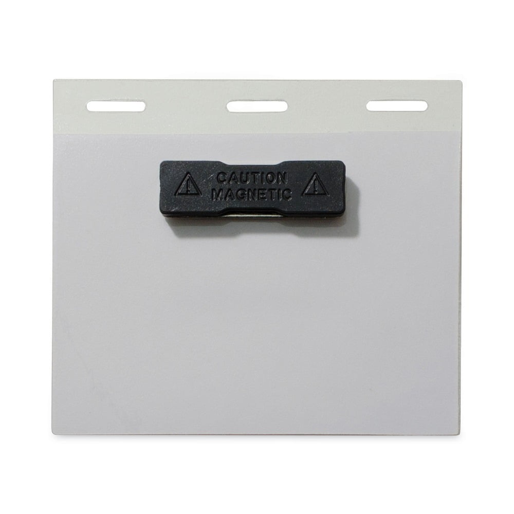 Magnetic 3 in. x 4 in. Self-Laminating Name Badge Holder Kit - Clear (20-Piece/Box)