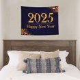thumbnail image 4 of Hirioo 2025 Happy New Year 3 Print Tapestry Lightweight Fabric for Bedroom Aesthetic Home Wall Dorm Décor Living Room Decor 29x37 Inch, 4 of 8