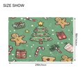thumbnail image 4 of Yayeee Bath Rugs for Bathroom Floor Set of 2 Non Slip Fluffy Soft Absorbent Mat, Christmas Cookies, 4 of 7