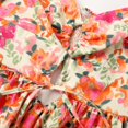 thumbnail image 5 of XIAONU Floral Print Spaghetti Strap Maxi Dress For Women Front Cutout Tiered Vacation Dress, 5 of 6