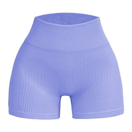 WNVMWI Womens Shorts Denim Shorts for Women Tummy Control Shorts Denim Womens Workout Sport Seamless Ribbed Shorts Yoga Outfits Pants Casual Shorts Hot Pants Workout Bottoms Jean Short Blue High M