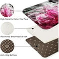thumbnail image 5 of 2 Pieces Kitchen Rugs, Abstract Anti Fatigue Non Slip Foam Cushioned Art Modern White Fuchsia Rose Comfort Indoor Floor Mat Runner Rug Set for Laundry Office Sink Bathroom (17"x48"+17"x24"), 5 of 7