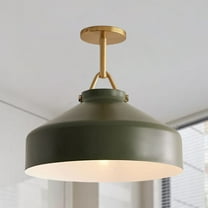 Modern Sleek Metal Umbrella Shaped Flush Mount , Ceiling Lamp for Bedroom , Living Room Chandelier 16"
