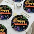 thumbnail image 6 of Qiweii Halloween Party Supplies - Table Cover Disposable Paper Plates Cups Napkins , Festive Cute Ghost Haunt Halloween Themed Decorations Used for birthdays, parties, meetups, Halloween, 6 of 6