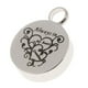 thumbnail image 3 of redondo de acero inoxidable a prueba de agua Siempre corazón Cremación abuela Hugo Memorial Cremation Pendant, 3 of 10