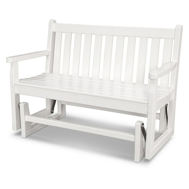 POLYWOOD® Traditional Recycled Plastic 48 in. Outdoor Glider Loveseat