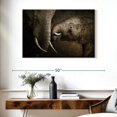 thumbnail image 3 of Elephant Stock Affectionate Elephants Wall Art - Horizontal Canvas Wall Art - Living Room Wall Decor - Photography Animal Canvas - Brown And Gray Decor - 39" x 26", 3 of 8