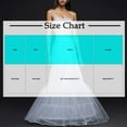 thumbnail image 3 of Cxenplz Crinoline Underskirt for Women A line Crinoline Petticoat 3 Hoop Skirt Underskirt Half Slip for Wedding Bridal Dress, 3 of 5