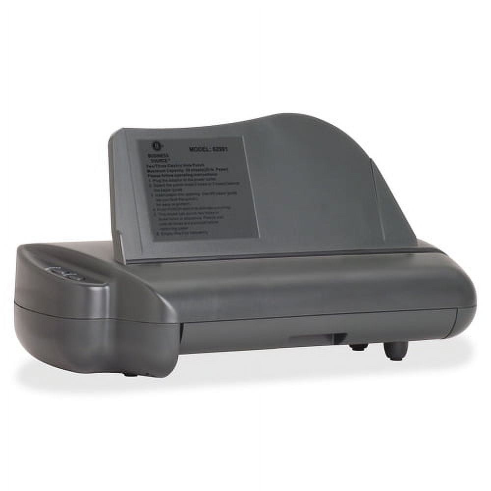 Business Source, BSN62901, Electric Adjustable 3-hole Punch, 1 Each, Gray