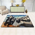 thumbnail image 2 of SKYSONIC Herd Cows Meadow Non-Slip Area Rug, Rustic Farm Animal Floor Carpet Comfort Floor Mats Decor for Indoor Front Porch Living Room Bedroom Kitchen, 36"x24", 2 of 5