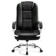 thumbnail image 5 of NEO CHAIR Home Office Chair, Heavy Duty Leather Office Chair, Ergonomic High Back Cushion Lumbar Back Support, Computer Desk Executive Chair for Work, 8 Hours Comfort, Black, 5 of 9