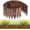 Brown*1pcs, variant on Rustic Pine Wood Garden Fence - 6.6ft L*12in H Easy to Install Sturdy Wooden Landscape Edging Border, No Fading Planter Fencing for Yard Flower Bed Lawns Pathway Tree