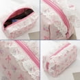 thumbnail image 6 of OCCOA Lace Floral Pen Bag Large Capacity Suitable for Outdoor Travel Handbag Makeup Bag Three-Dimensional Storage Pouch for Stationery Cosmetics, D, 6 of 6