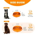 thumbnail image 6 of Outward Hound Fun Feeder Slo Bowl, Large Slow Feeder Dog Bowl, 4 Cups, Orange, 6 of 8