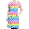 thumbnail image 5 of Pioneer Flower Floral Print Pattern Apron for Women and Men, Cotton Linen Waterproof with Pockets, Adjustable, 33x27 Inch for Kitchen, Gardening, BBQ, Salon, 5 of 6