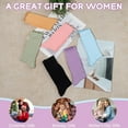 thumbnail image 7 of CoCoMangos 6 Pairs Ruffle Socks Soft Cute Frilly Turn-Cuff Long Casual Slouch Cotton Crew Socks for Women Gifts, 7 of 7