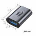 thumbnail image 3 of FVH USB-C USB 3.1 Type C Female to USB 3.0 A Female Data Adapter 10Gbps Data Power for Laptop Tablet Phone, 3 of 6