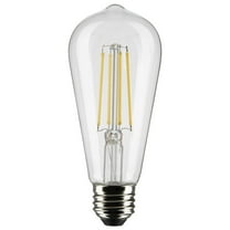 Satco 8 Watt ST19 LED - Clear - Medium base - 90 CRI - 2700K - 120 Volt
