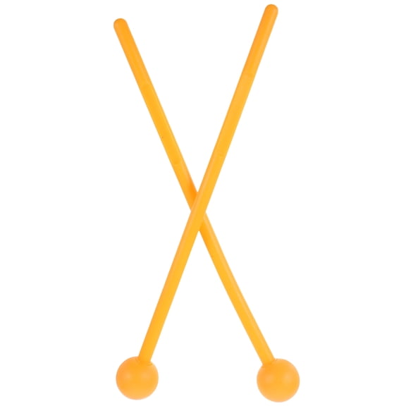 LOLIPPYY 2Pcs Portable Plastic Mallets Percussion Sticks for Tongue Drum Xylophone Performance