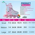 thumbnail image 5 of Jaspo Sparkle Adjustable Inline Skates With Front Light Up Wheels Beginner Skates Fun Illuminating Roller Skates For All Boys & Girls | For All Ages And Skill Levels, 5 of 5