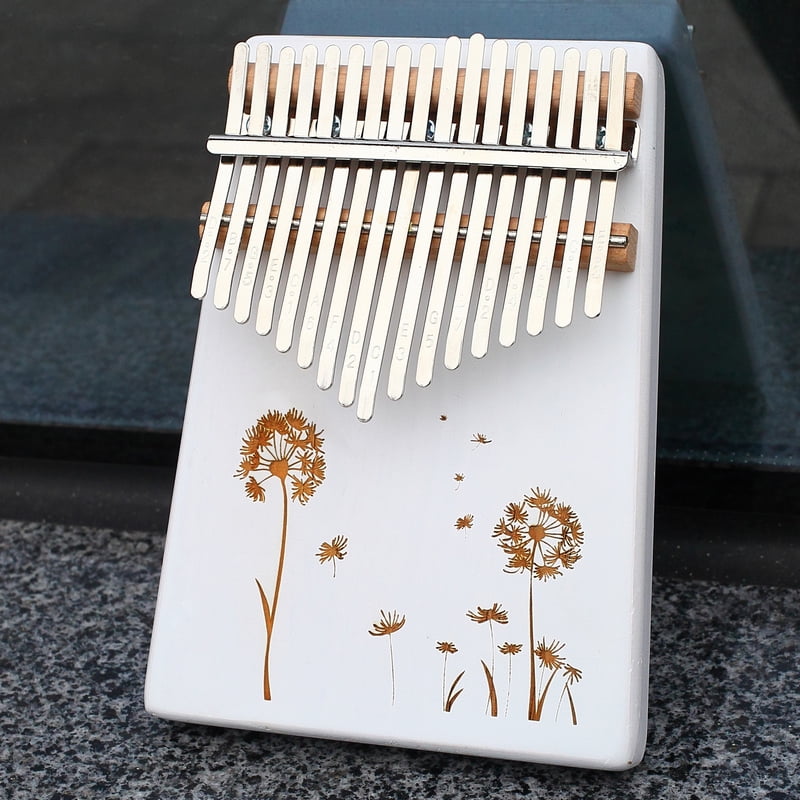 Portable Thumb Piano Gift for Kids Adult Beginners OriGlam 17 Keys Thumb Piano with Study Instruction and Tune Hammer Wood Mbira Wood Finger Piano 