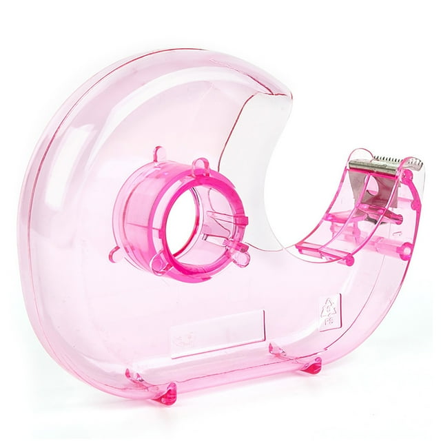 Labymos Transparent Desktop Tape Cutter Tape Hand Use Practical Plastic Adhesive Tape Dispenser Portable Lightweight