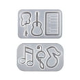 thumbnail image 6 of Instrument Note Silicone Molds Epoxy Resin Casting Mold Craft Keychain Pendant Mold Handmade Jewelry Tool, 6 of 7