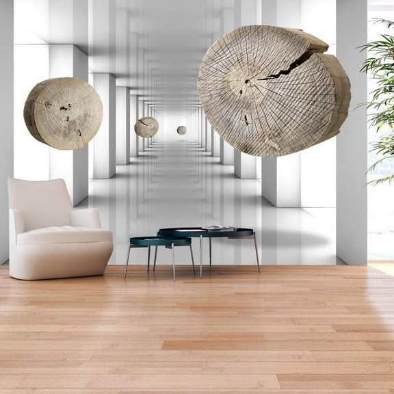 Tiptophomedecor 3D Illusion Wallpaper Wall Mural - Inventive Corridor