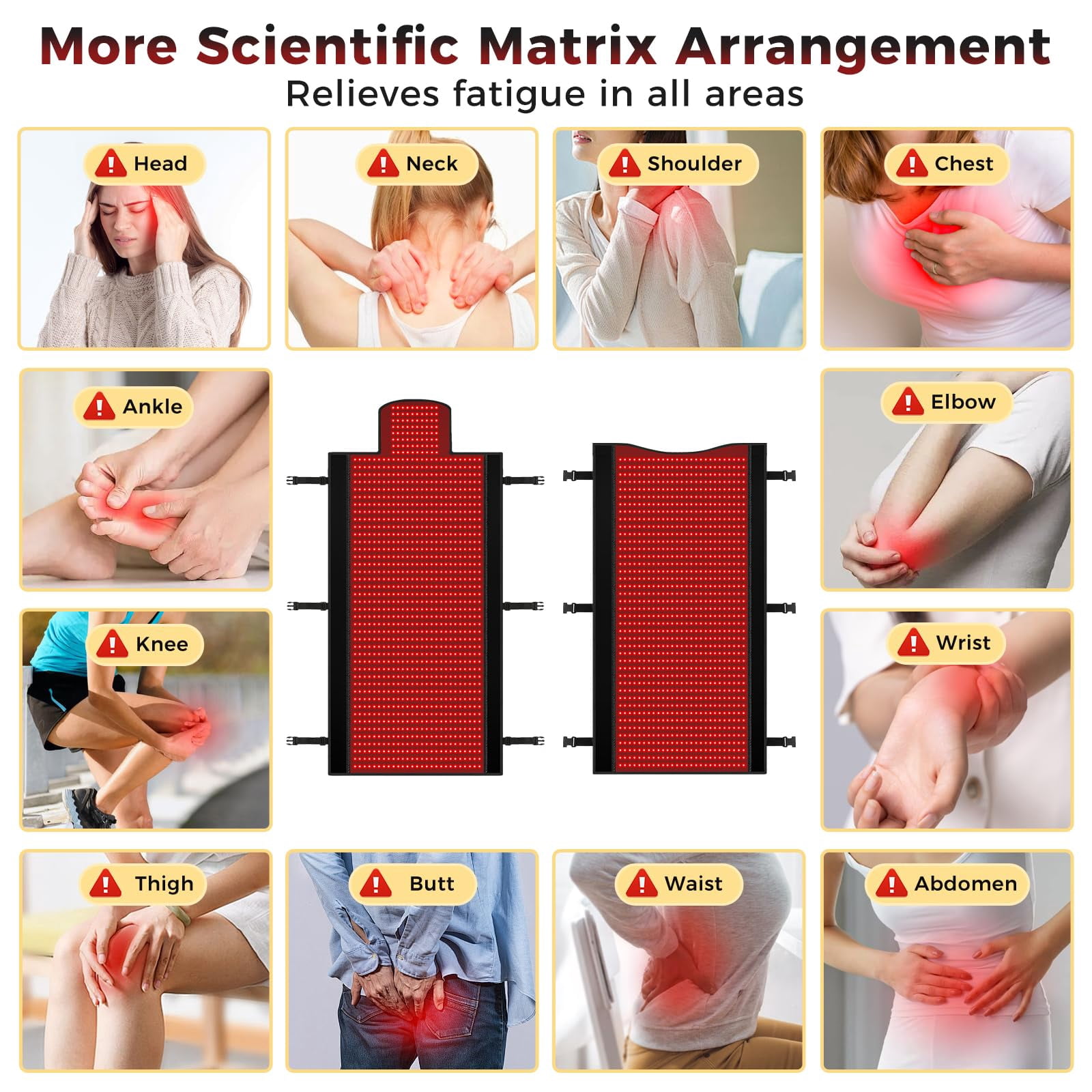 New Red Light Therapy Mat Full Body 84.6'x33.5"2680pcs LED Beads 660nm&850nmRed Light Therapy Device