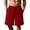 Red, variant on yillto Mens Summer Shorts Cotton Linen Elastic Waist Drawstring Loose Breathable Casual Shorts with Pockets