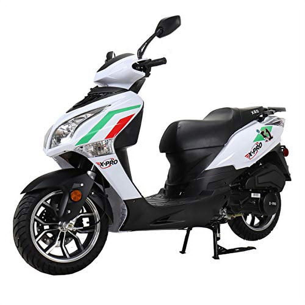 X-Pro Brand New 150cc Gas Moped Scooter, 13" Aluminum Wheels, Electric/Kick Start Large Headlights!