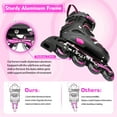 thumbnail image 3 of Cifaisi Adjustable Inline Skates with Illuminating Wheels for Kids and Adults, 3 of 7