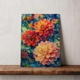 thumbnail image 5 of Dahlia Flower Canvas Wall Art 8x12 inches - Rustic Botanical Floral Dahlia Flower Watercolor Canvas Decor, 5 of 5