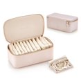 thumbnail image 1 of Organizador para joyas Vlando Travel con 12 bolsas, color rosa malva, 1 of 8
