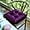 Purple, variant on Papapt Soft Velvet Chair Pads with Ties Comfy Solid Seat Cushion for Dining Chairs Office Chairs Hardwood Floors 16"x16"