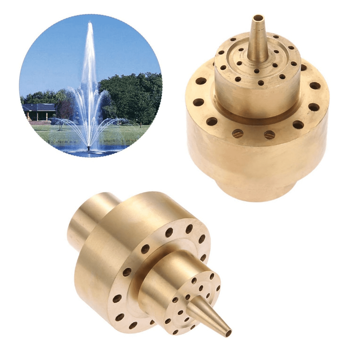 1inch Brass DN25 Fountain Nozzle Column Water Fountain Nozzle Sprinkler Sprays Heads for Pond Bring Beautiful Visual