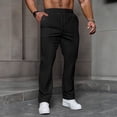 thumbnail image 2 of Hinvhai Draped Pleated Jogging Sweatpants High Comfort Men's Casual Pants Loose Fit Pants Black XXXL(XXXL), 2 of 5