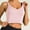 Pink, variant on MRULIC tank top for women Fashion Women Sleeveless Solid Color Casual Vest Ladies Movement Short Tank Tops Womens tank tops Black   L