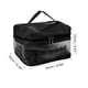 thumbnail image 2 of 1 Pc Bolsa de Maquillaje Cuadrada Conveniente para Mujeres para Vacaciones, Camping y Viajes de Negocios Negro, 2 of 4