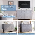 thumbnail image 4 of QinaQin Seven-Drawer Wardrobe Is a Modern, Minimalist Wooden Storage Unit with Gold Handles. It Boasts a Large Capacity and Is Suitable for Use In Closets, Hallways, Living Rooms, and Entryways, 4 of 9