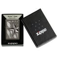 thumbnail image 6 of Zippo Armor Retro Star Black Ice Pocket Lighter, 6 of 7