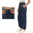 thumbnail image 2 of DHFJKG High Waist Jogger Pants For Women Solid Color Loose Fit Comfortable Ankle-Tied Sweatpants With Pockets Drawstring Elastic Waistband Soft Athletic Wear Breathable Trousers, 2 of 9
