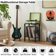 thumbnail image 4 of Record Player Stand with Vinyl Storage up to 100 Albums, Black Turntable Stand, Vinyl Record Storage, 4 of 8