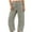 Dark Gray #003, variant on Women's Corduroy Barrel Pants Mid-Rise Elastic Waist Cord Pants Casual Wide Legs Baggy Pant with Pockets Black M