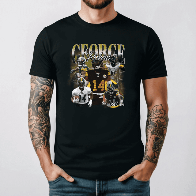 Vintage George Pickens T-Shirt, George Pickens Shirt, Pittsburgh Football Shirt, NEW - INSTOCK!