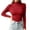 Wine, variant on Rrxhxhs Sweaters for Women Fall Winter Solid Color Mock Neck Ribbed Knit Long Sleeve Slim Fit Basic Knitted Pullover Tops,Green